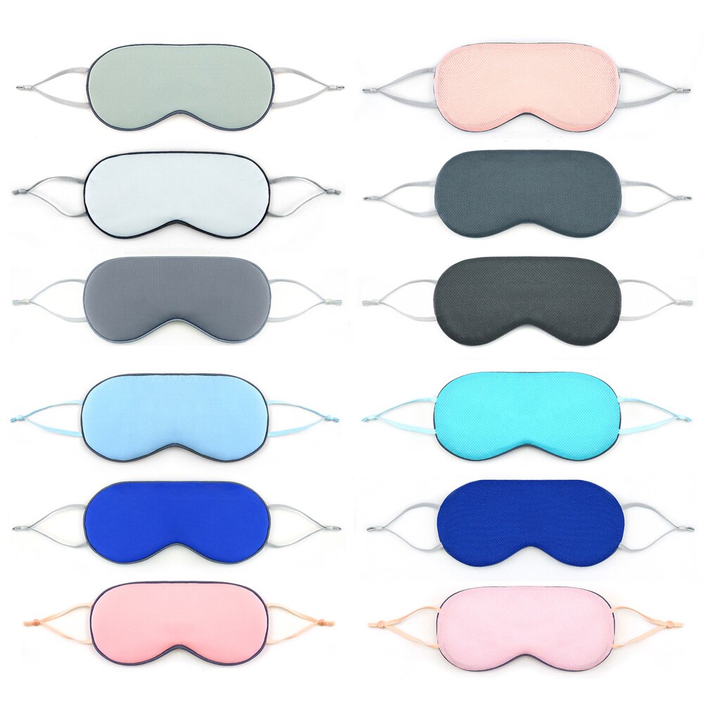 1pc dubbelzijdige slaapmaskers van ijszijde, oogmasker met schaduw, blinddoek, verstelbare ooglap, reisontspanningshulpmiddelen voor de ogen