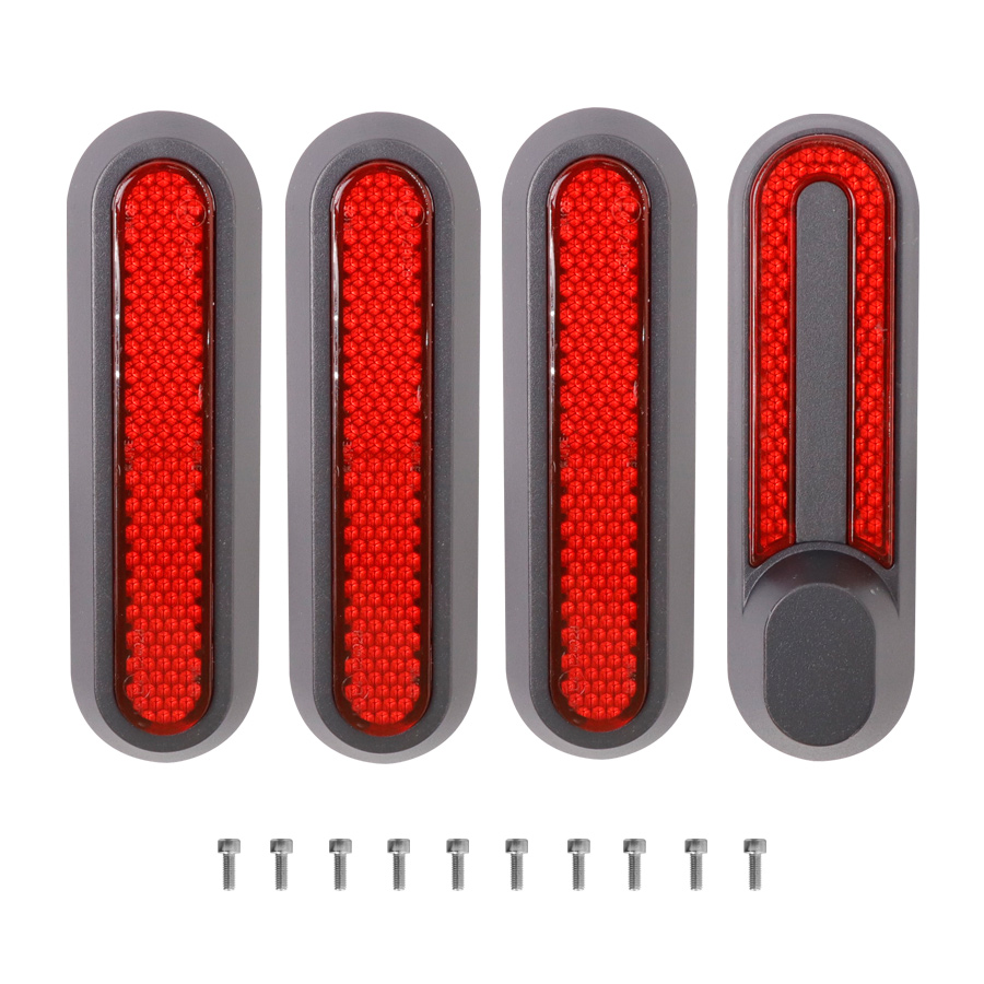 Capa protetora para rodas, escudo de proteção para scooter m365 pro2 pro 1s, acessórios para scooter: Vermelho