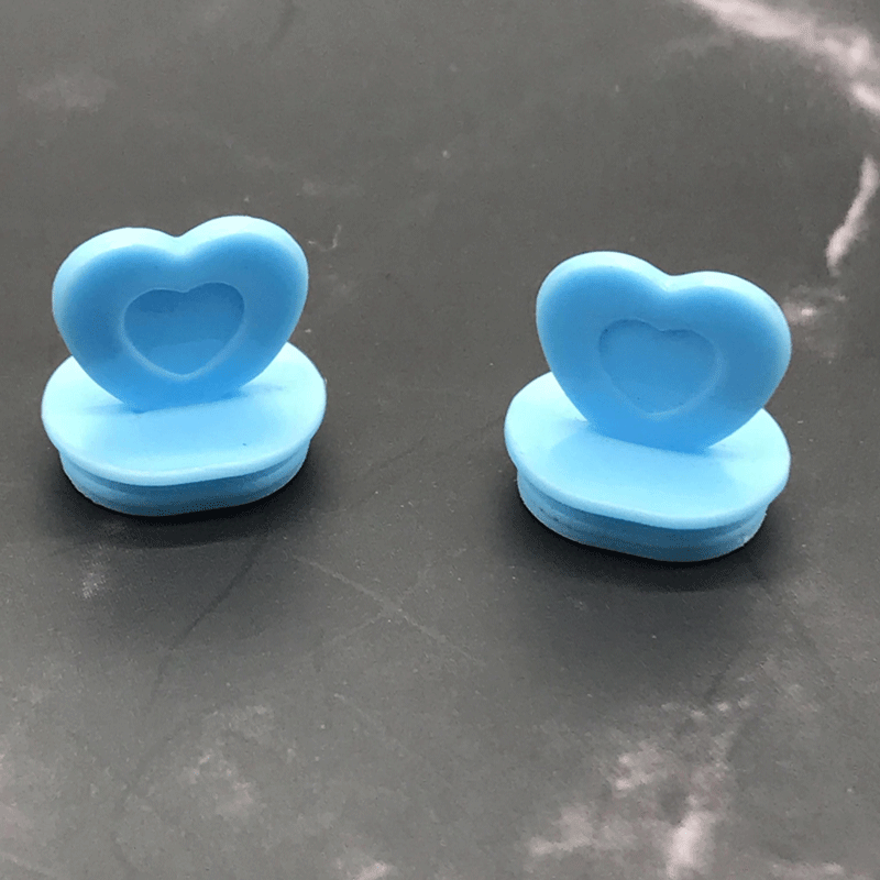 500pcs disposable injection milk tea cup lid stopper handmade DIY accessories heart shape stopper: stopper9 / 1000pcs