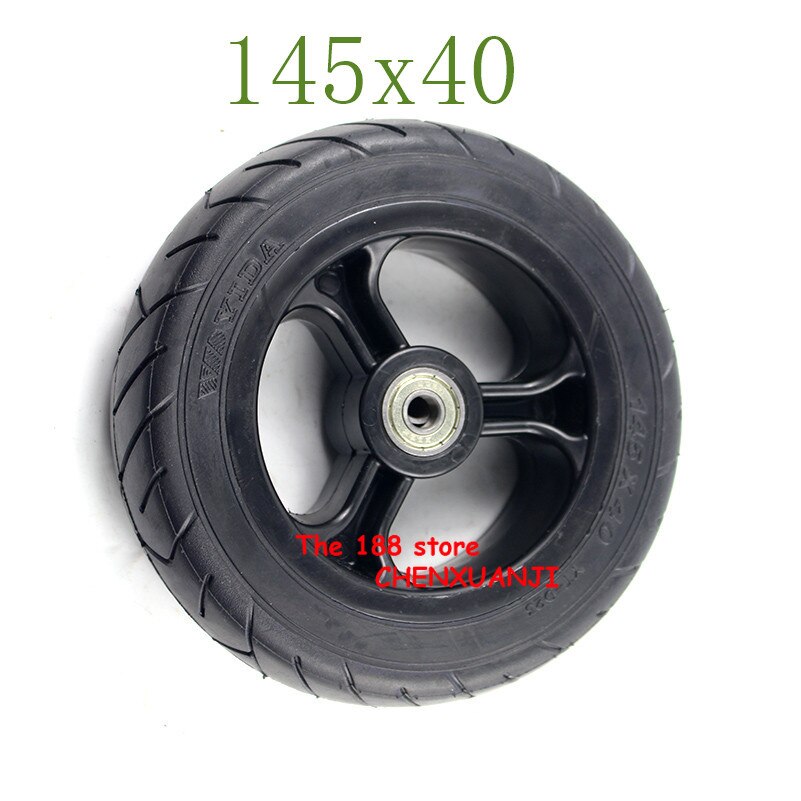 145x40 solide reifen mit kunststoff Hub 6 zoll luftlos Rad für elektrische Skateboard longboard mit Rad Rolle 145x40 reifen