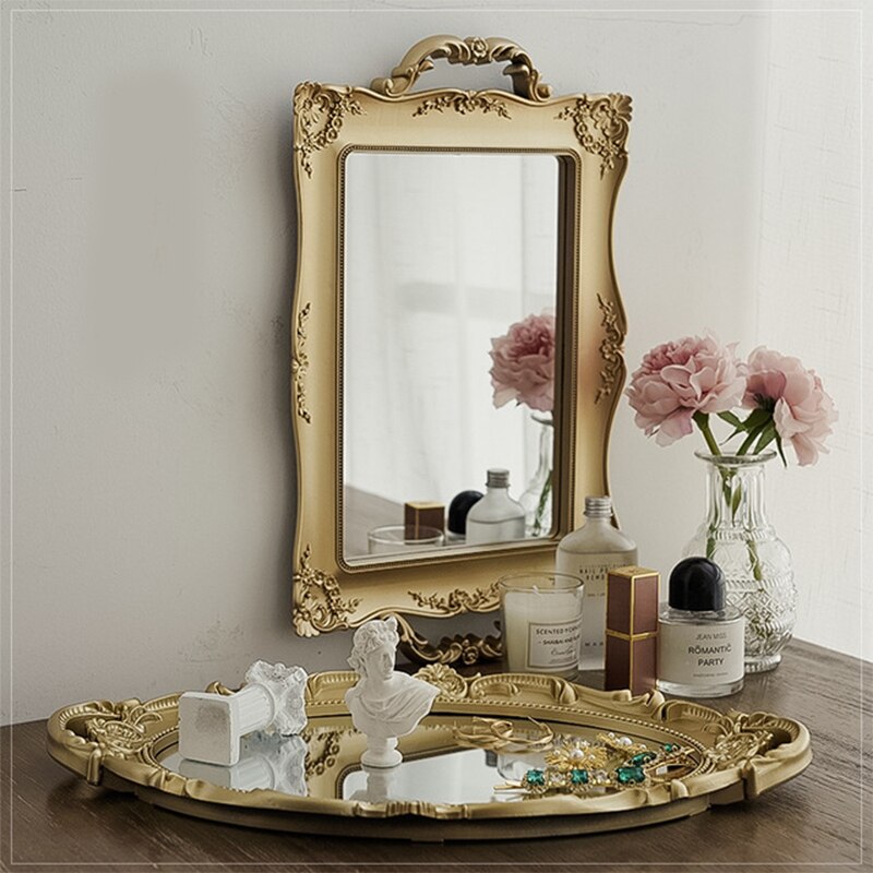 Bandeja de cristal decorativa Vintage, plato de almacenamiento para exhibición de Joyas y frutas, adornos de escritorio, adecuado para almacenamiento, novedad de 2022, # A