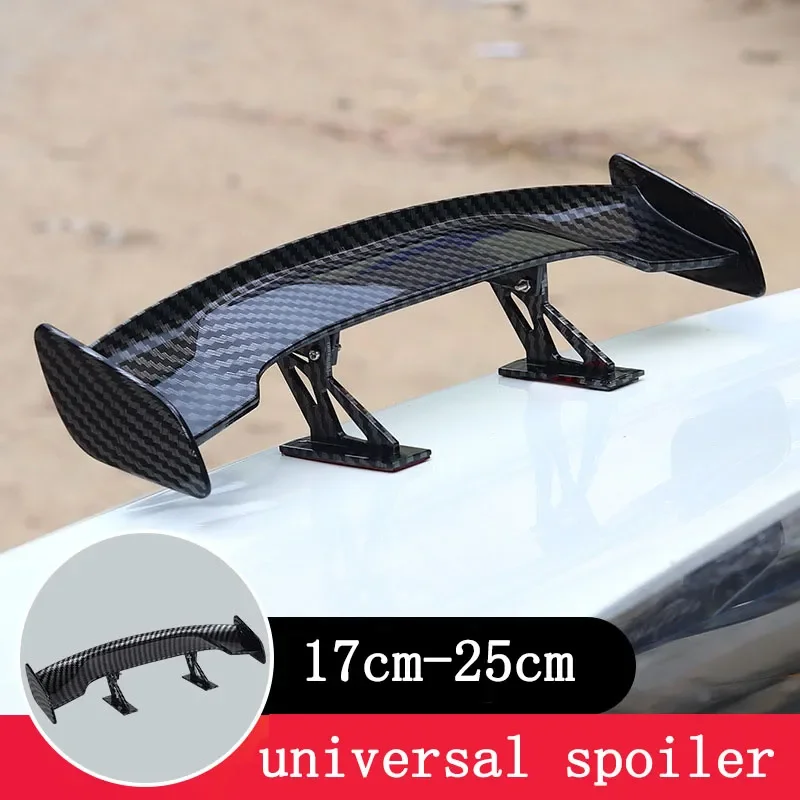 Alerón pequeño Universal para coche, mini alerón trasero con apariencia de fibra de carbono, modelo de alas traseras, decoración de estilo automático, accesorios para coche