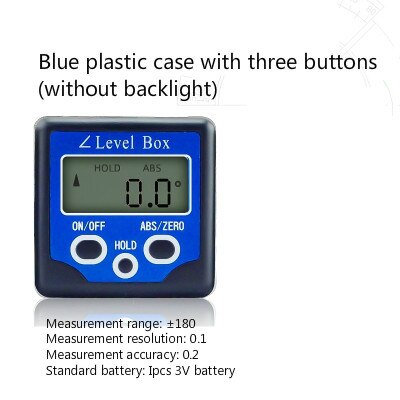 Electronic Digital Level Display Inclinometer Angle Gauge Meter Angle Measurement 360 Degree Magnetic Angulometer Angle Box: Type 3