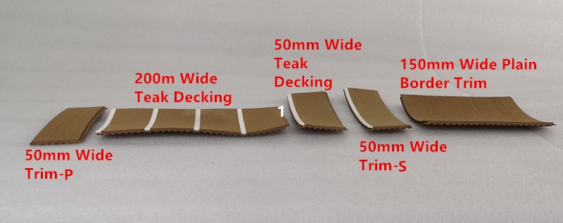 Båd marine yacht syntetisk pvc teak deck deck system prøver ordre kit