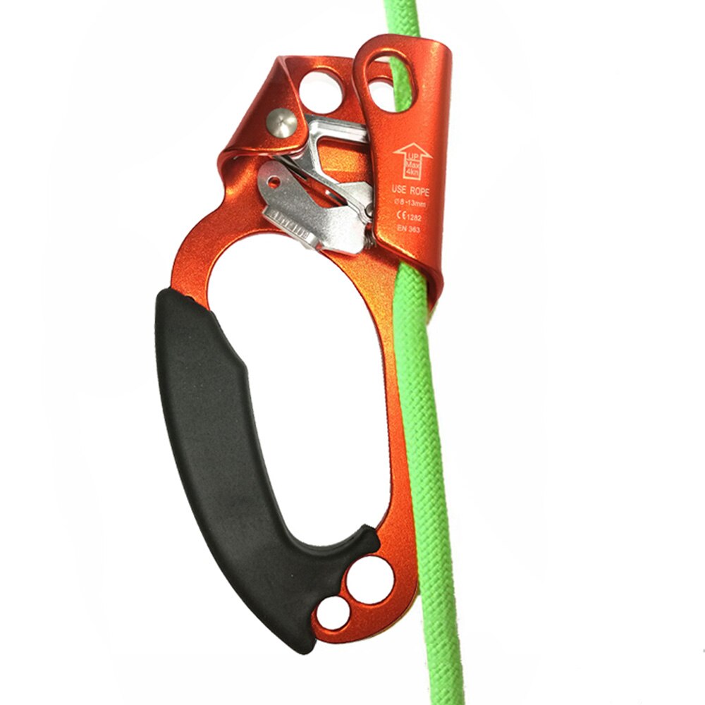 Left Right Rock Climbing Hand Ascender Riser For 8-13mm Rope Hand Grasp Ascender Rescue Caving Mountaineering Tree Climber Equip