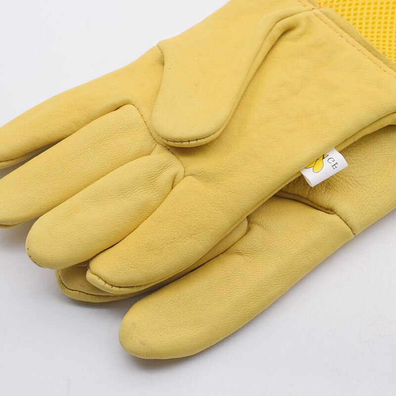1 par apicultura guantes para apicultura guantes de protección con mangas larga ventiladas de apicultura de seguridad