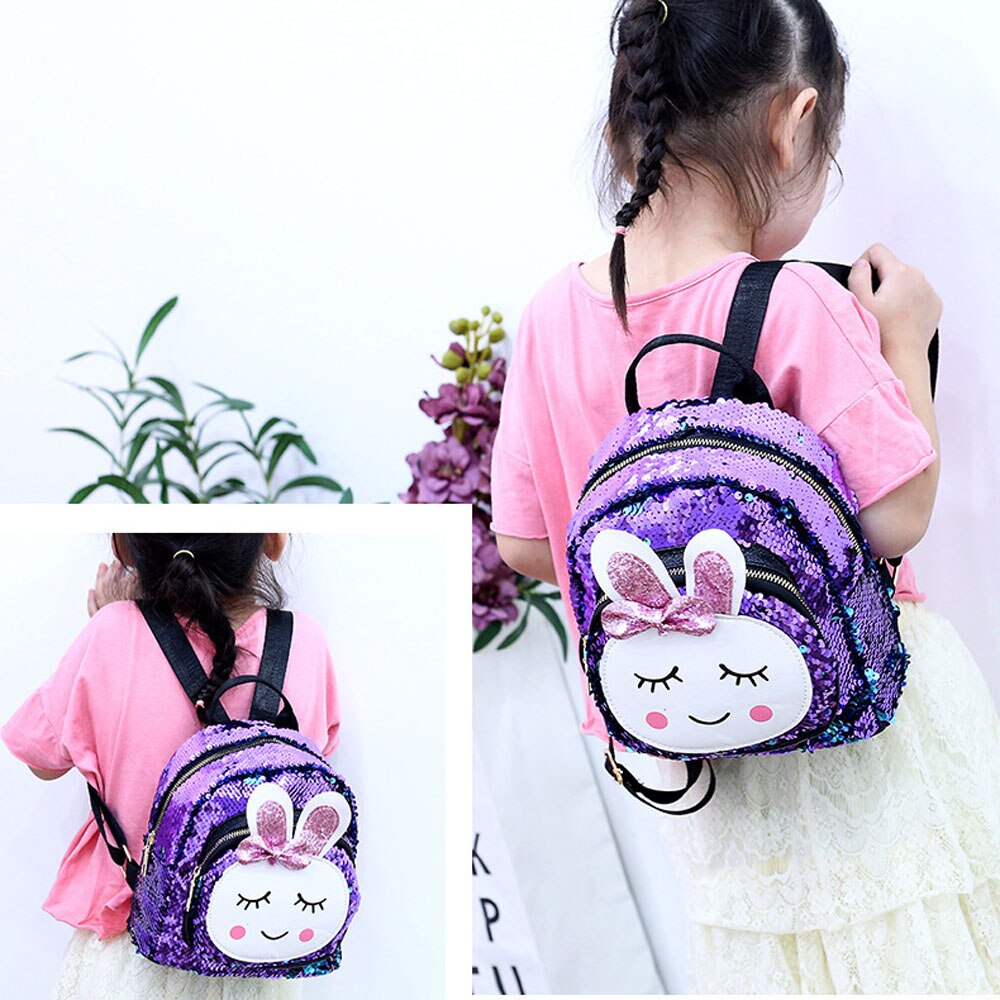Mochila de lentejuelas brillantes para niñas, mochila para niños, mochila para niñas, mochila para niños