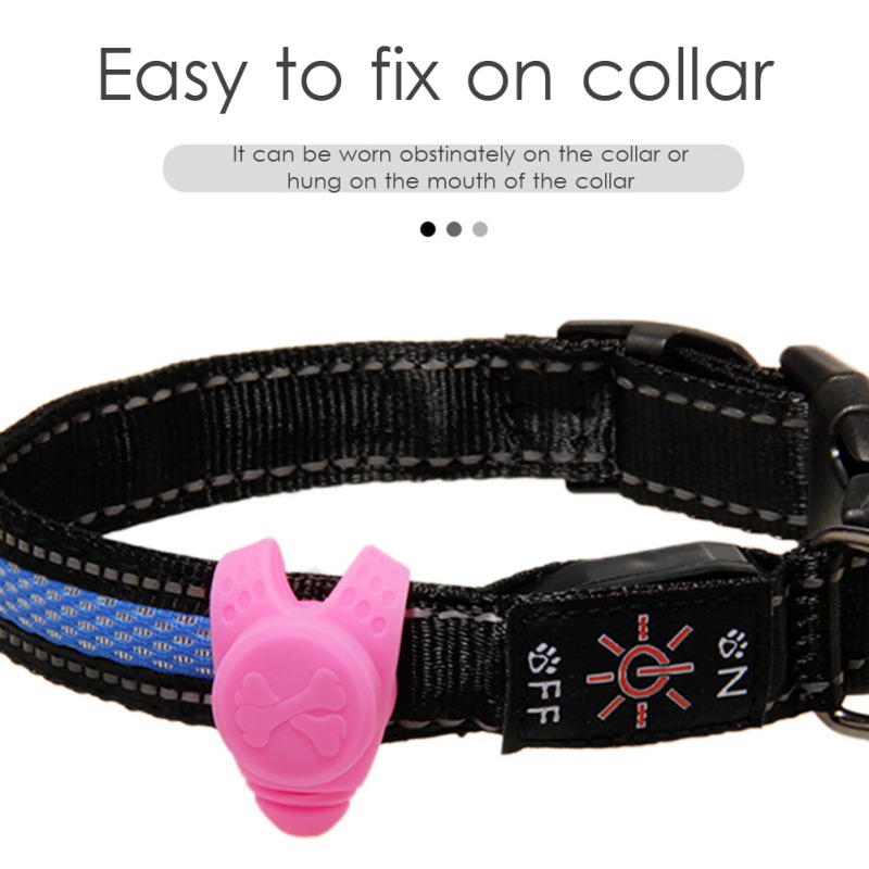 Colgante LED de policarbonato para perros, luz intermitente de seguridad, suministros para perros, 1 unidad