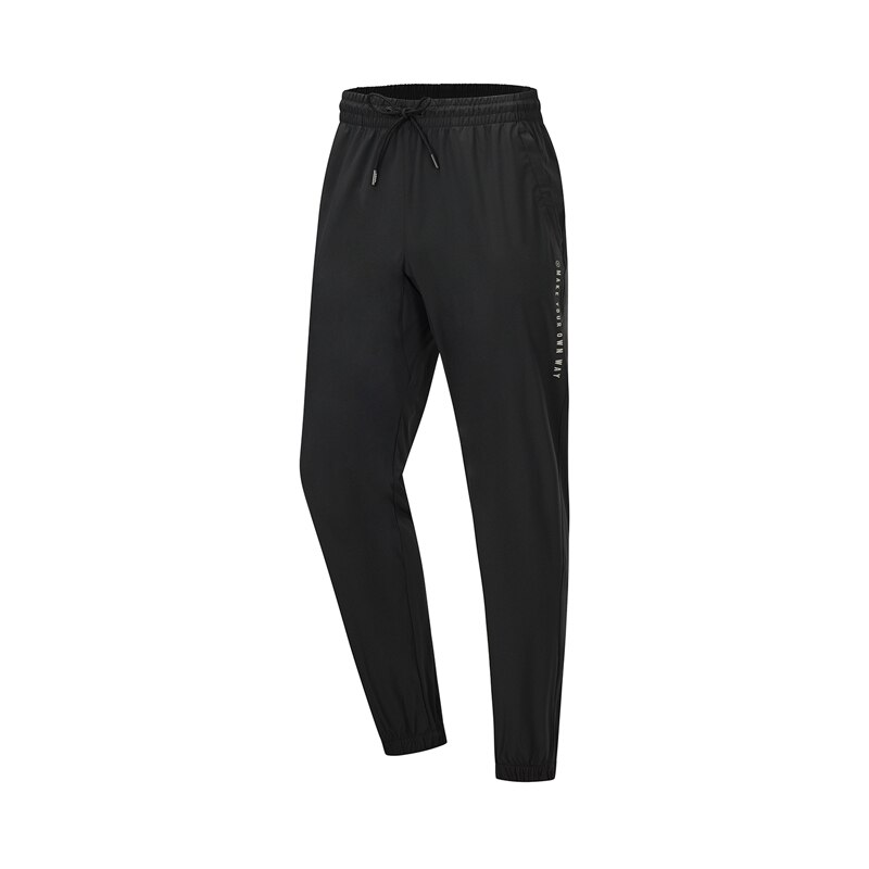 Li-Ning Men's Wade Series Sweatpants - Regular Fit, Pockets, Drawstring, 86% Polyester, 14% Spandex: XXXL / AYKP239-1H