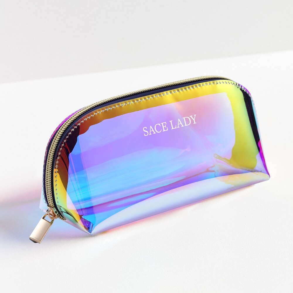 Sace Dame Transparante Make-Up Tas Cosmetische Gevallen Reizen Make Up Benodigdheden Organizer Rits Toilettas Kit Make Up Pouch: Default Title