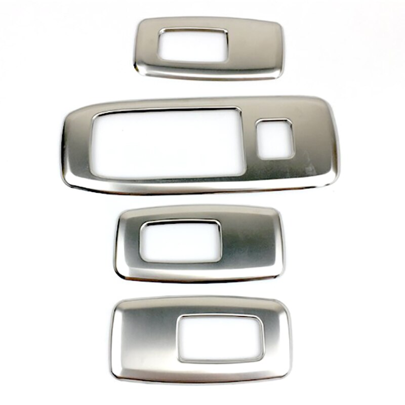 AL22 -Stainless Steel Car Door Window Lift Switch Panel Cover Trim Frame Decoration Accessories for Ford Ranger: Default Title