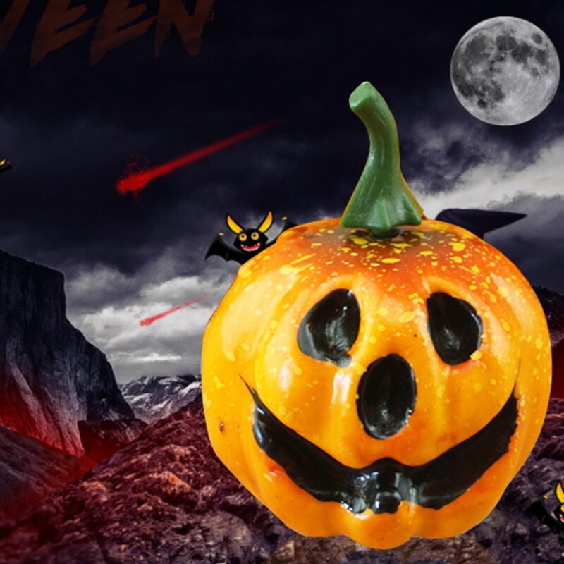 6pcs Cute Mini Pumpkin Artificial Pumpkin Foam Simulated Halloween Party Garden Table Decor Ornament Craft For Kids