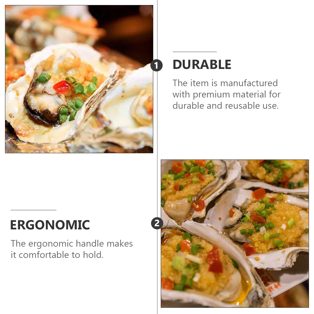 2Pcs Oyster Handle Portable Oyster Shucking Tools Seafood Cutter for Clams