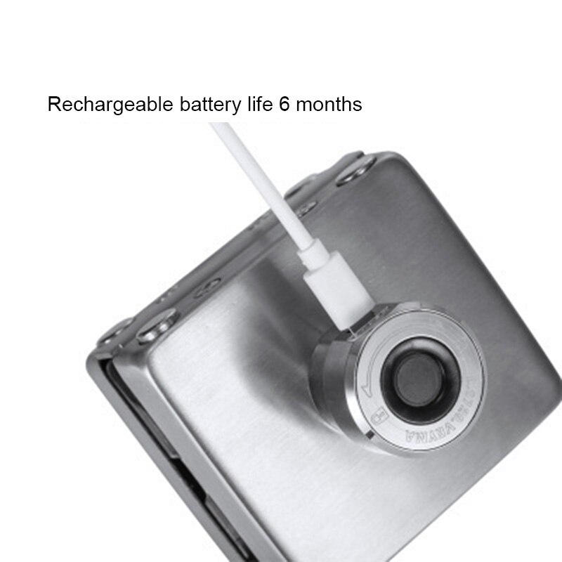 Smart Fingerprint Lock Electric Fingerprint Door Lock 20 Users for Frameless Glass Door