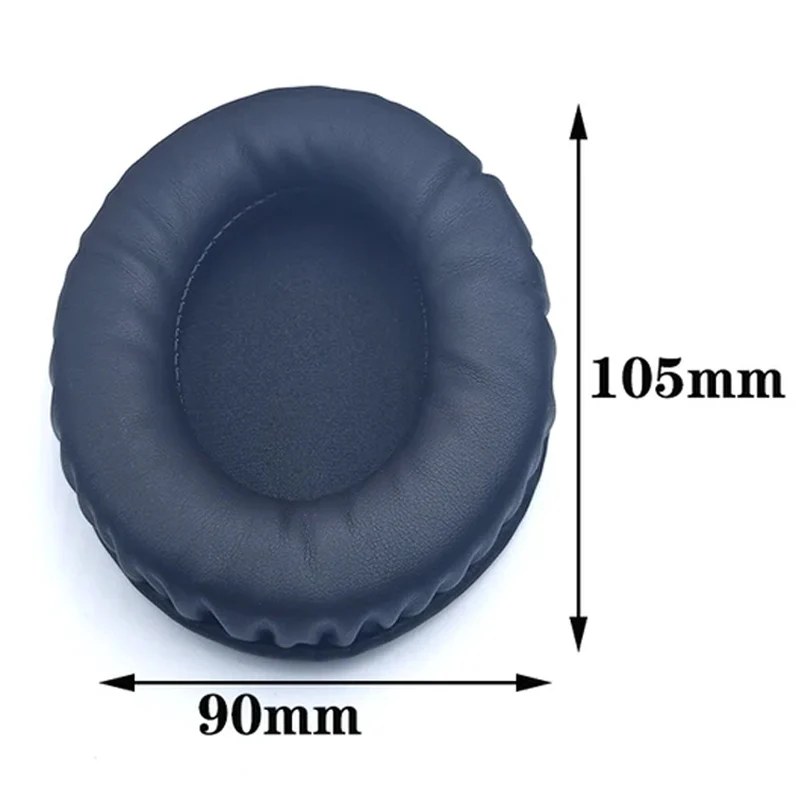 Almofadas ovais para fones de ouvido, capa de espuma de couro esponja 60*70 60*80 65*85 70*90 75*95 80*100 85*105 90*105 90*110: Cinza claro