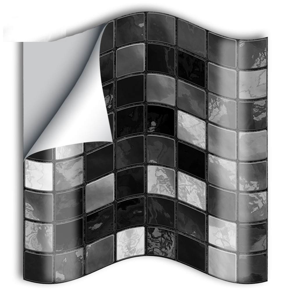 Mosaik kakel väggdekaler retro självhäftande vattentät stänkskydd gör det själv kök badrum hem väggdekaler vinyl 3d