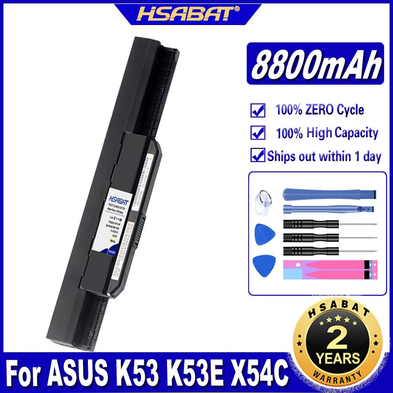 Hsabat A32-K53 A41-K53 8800Mah Laptop Batterij Voor Asus K53 K53E X54C X53S X53 K53S X53E Batterijen