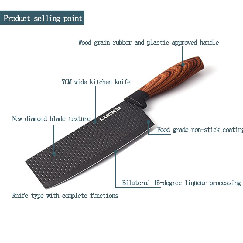 Forged Kitchen Knives 6 Pcs Set Handmade Stainless Steel Kitchen Knife Scissors Peeler Chef Slicer Nakiri Paring Knife Case