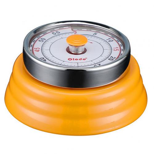 Round Shape Mechanical Timer-Magnetic Visual Countdown Timer with Alarm for Kitchen Cooking Baking Sports Kids(Red): Yellow