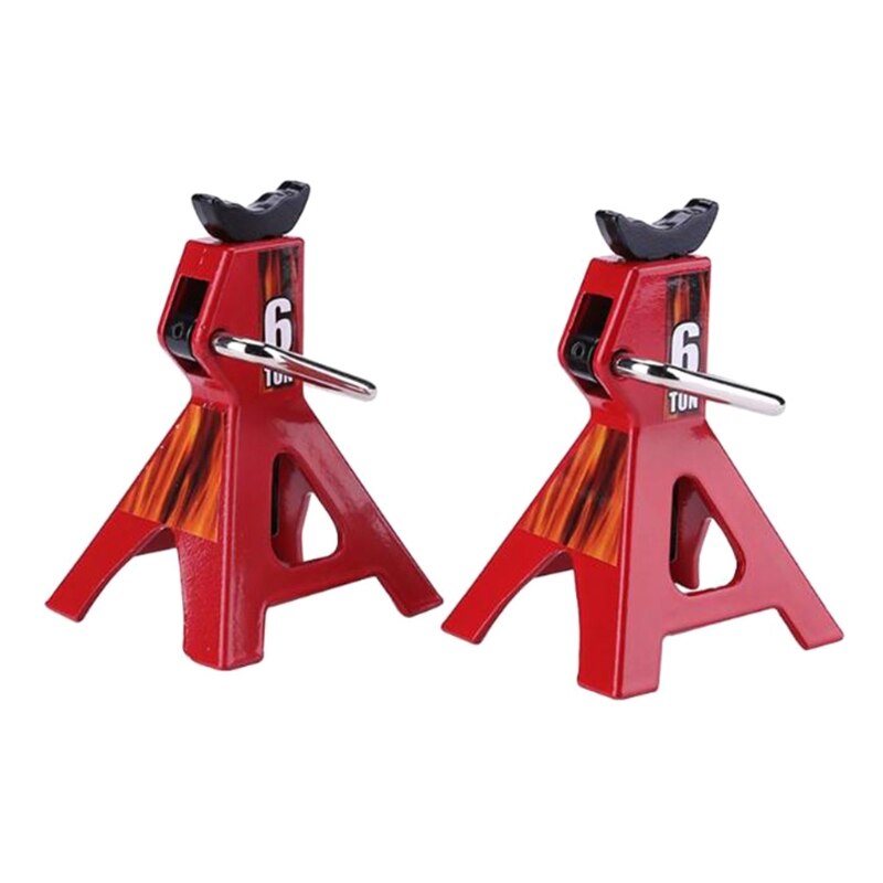 2PCS Metal Mini Jack Stands for 1/10 RC Crawler Car RX4 Axial SCX10 Tamiya CC01 D90 D110 TF2