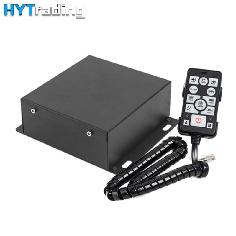 400W 16 Sound Car Siren Spealer and Truck Warning Alarm Police Siren Horn Ambulance Emergency Electronic Horn Kit PA MIC System: 1pc power box B