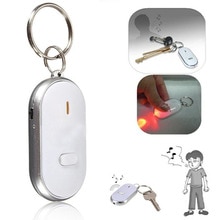 FAMSHIN LED Anti-Lost Key Finder Find Locator Keychain Whistle Beep Sound Control Torch Party