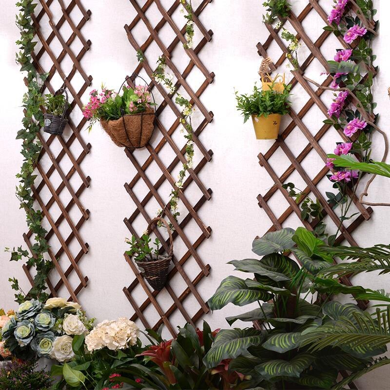 Houten Tuin Hek Muur Panel Plant Klim Trellis Ondersteuning Decoratieve Tuin Hek Voor Huis Yard Tuin Decoratie