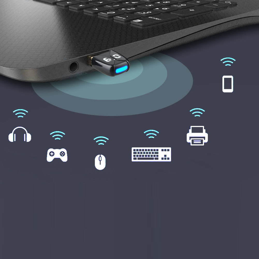 BT 6.0 Adapter USB BT 6.0 Dongle Wireless BT Transmitter Receiver for PC Speaker Wireless Mouse Keyboard