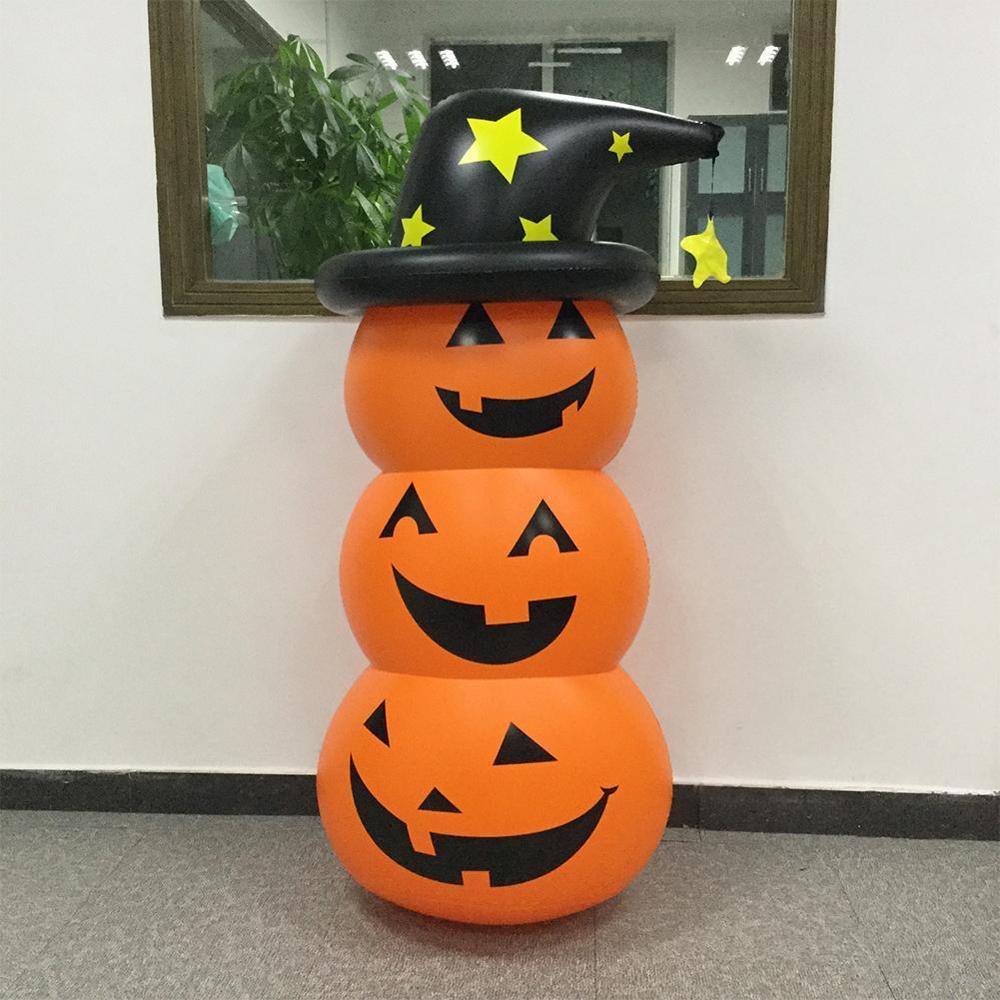 Giant inflatable Inflatable Pumpkin Stack Outdoor Halloween Inflatable Decoration Pumpkin Toys Halloween Yard P7M3