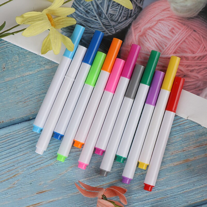12 Farben flüssig Kreide Stifte Pro Mauer Aufkleber Kinder Zimmer Tafel löschbar nicht-Staub Kreide entfernbar Marker Kuli Kawaii Schreibwaren