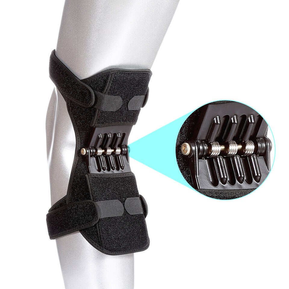 Power Lift Knee Protector Joint Support Knee Pads Breathable Non-Slip Knee Pads Rebound Spring Force Knee Booster Leg Protector