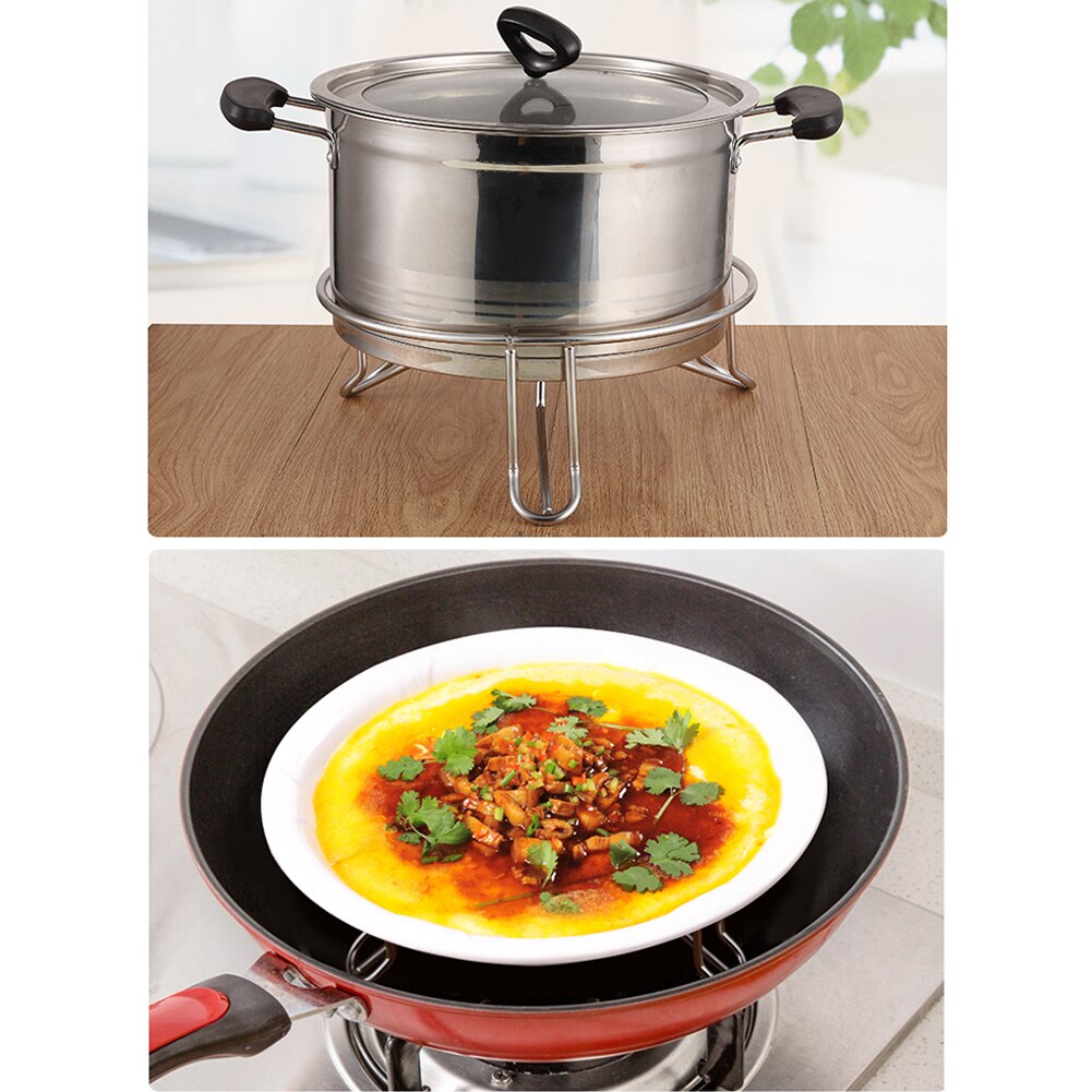 Stainless Steel Steamer Kitchen Cookware Steamer Rack Insert Stock Cooking Steaming Stand Kitchen Heating Supplies