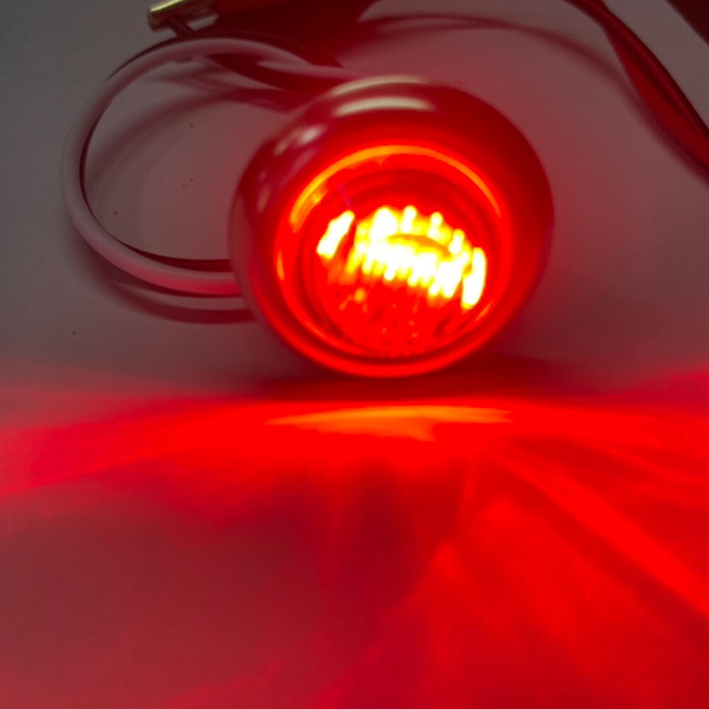 10 sztuk oświetlenie marynistyczne doprowadziło łódź lampka grzecznościowa 12V 3doprowadziło wodoodporna 3/4 "okrągłe oświetlenie wnętrza łodzi nawigacji ciężarówka boczne światła sygnalizacyjne