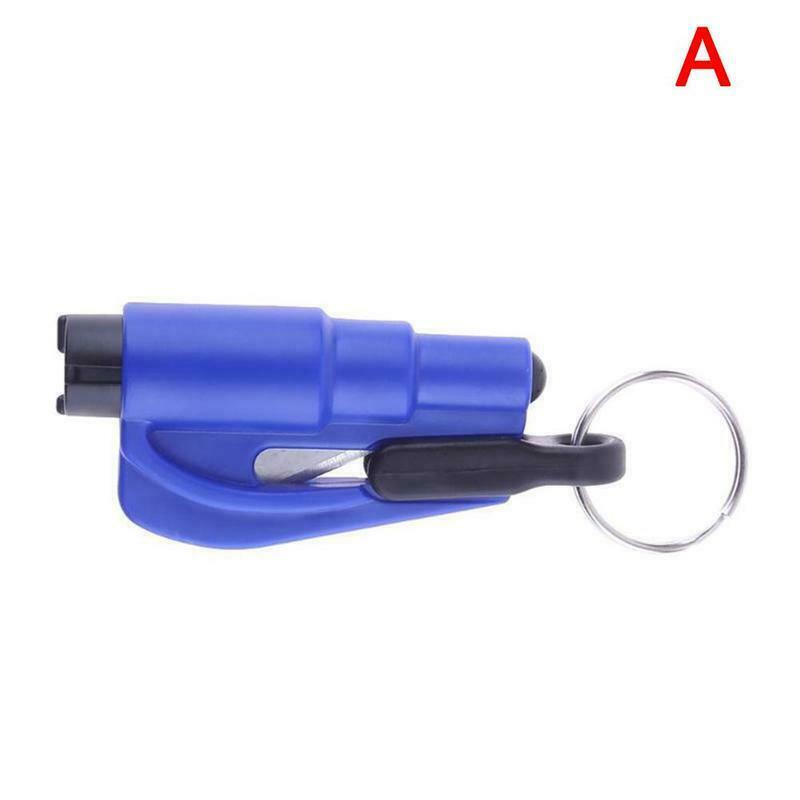 Drie-In-een Veiligheid Hamer Auto Ontsnappen Hamer Artefact Mini Multifunctionele Gebroken Glas Window Breaking Apparaat Voor Auto: Blue