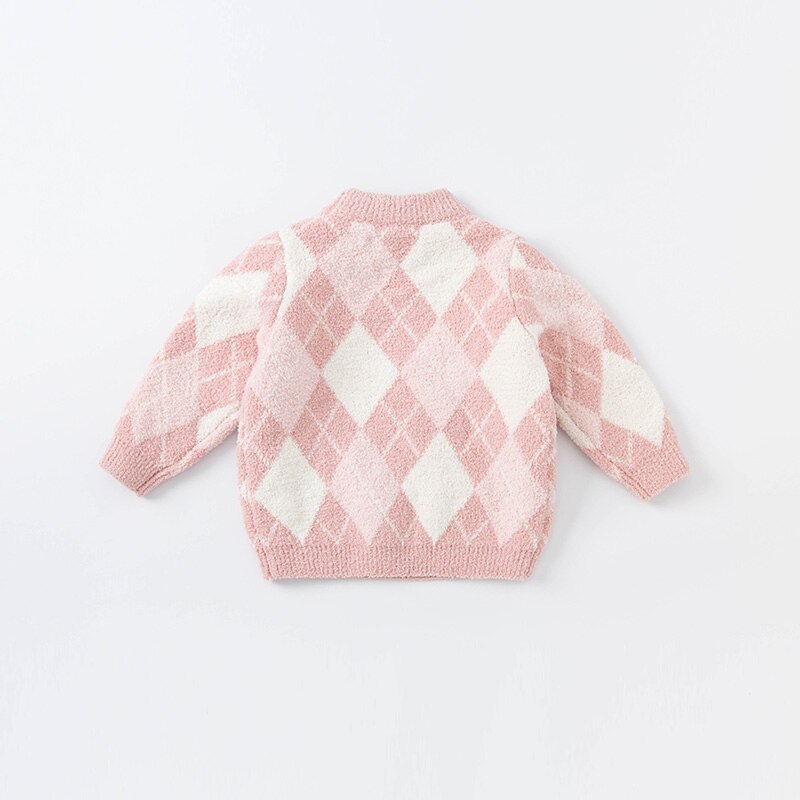 DBJ19495 Dave Bella Winter Leuke Baby Unisex Kerst Plaid Gebreide Trui Kinderen Meisjes Jongens Mode Peuter Boutique Tops