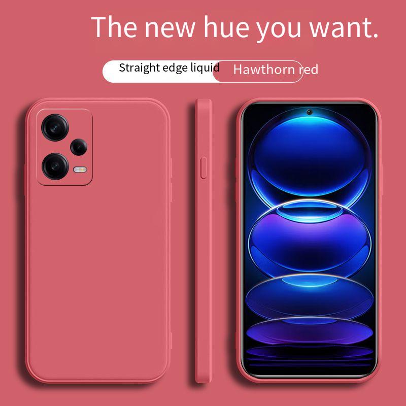 Square Frame Silicone Case For Xiaomi Redmi Note 12 Pro Plus Note12 4G 5G Coque Solid Color Soft Back Cover