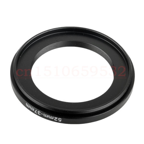 10 peças 52-37mm metal de alumínio venda adaptador de filtro de anel de 52mm-37mm 52-37