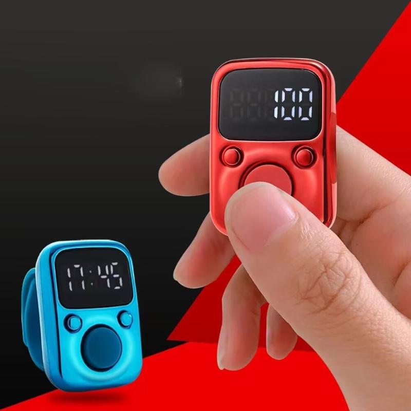 L5BF Clicker Number Counter Hand Finger Display Counting Tally Clicker Timer Counter