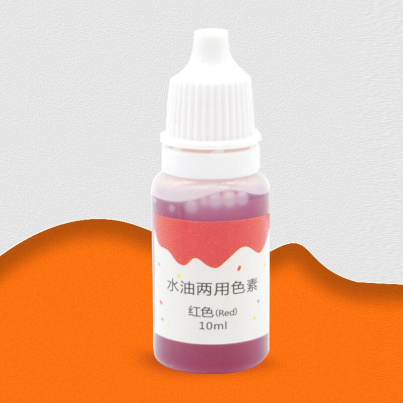 10ml Handgemachte Seife Farbstoff Pigmente Basis Farbe Flüssigkeit Pigment DIY Manuelle Seife Farbstoff Werkzeug Bausatz MK: rot