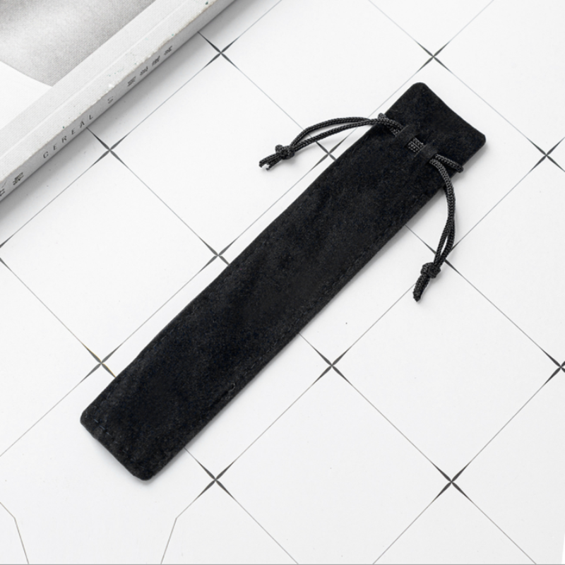 20 Pcs Black Velvet Pen Pouch Sleeve Holder Single Pen Bag Case Pencil Bag: 20pcs-black
