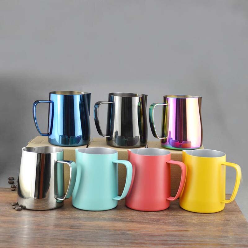 304 rostfria kaffekanna barista redskap 350ml 600ml latte art