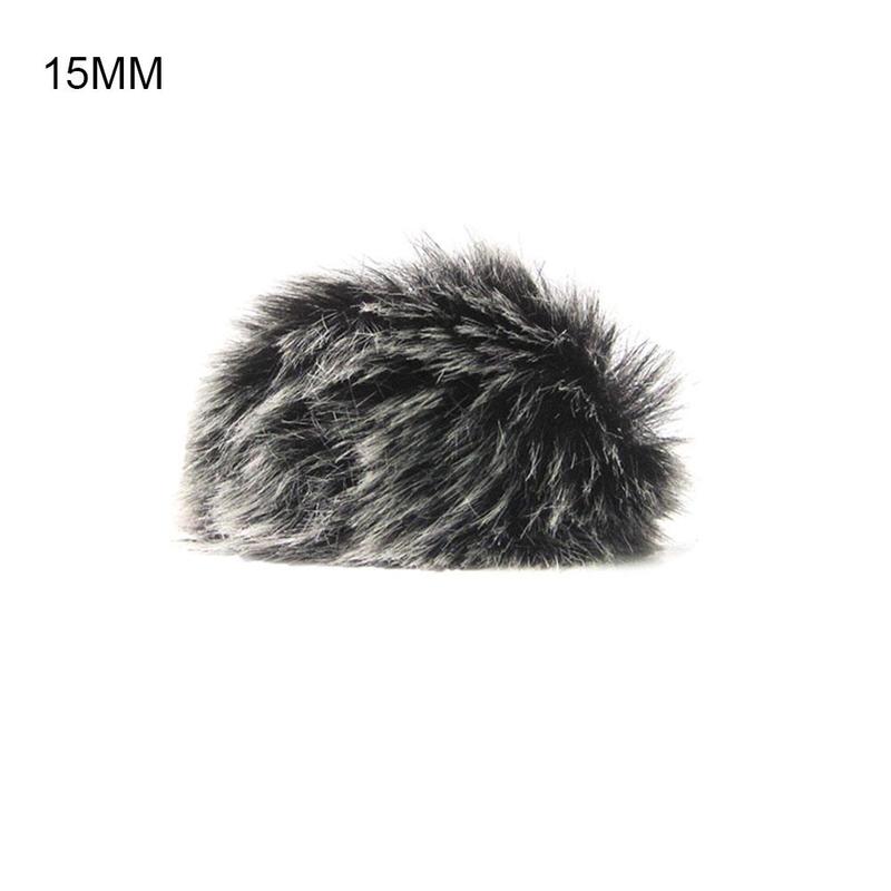1pc pele windscreen windshield muff vento para lapela microfone mic lavalier k6i6: grey tip 15mm