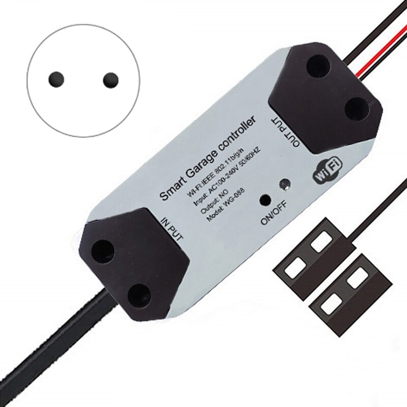 Smart Garage Door Controller Voice Control Notification Mode Work with Alexa Google Home Control (EU Plug)