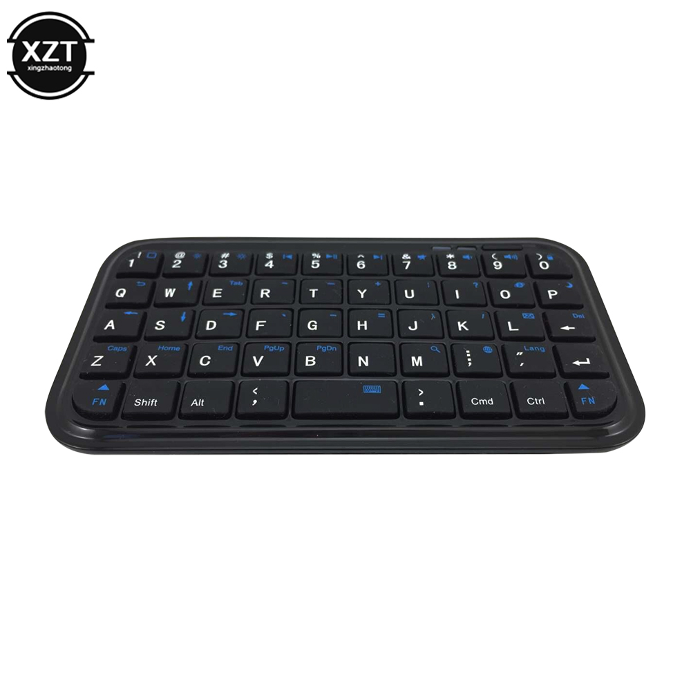 Mini teclado inalámbrico de tamaño de viaje, compatible con Bluetooth 3,0, recargable, pequeño, portátil, de 78 teclas, para tabletas y teléfonos