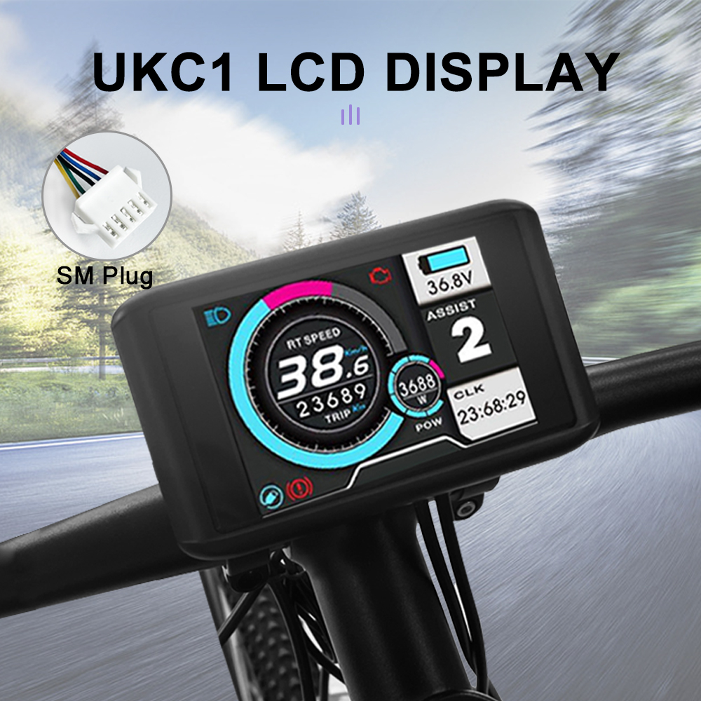 Electric Bike S866 Display S900 UKC1 M3 M5 LCD Panel Screen with SM/Waterproof Plug Matching JN controller Bicycle Accessories