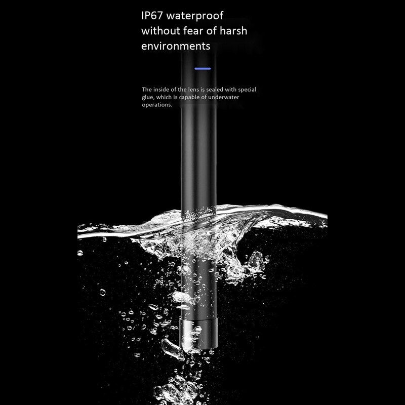 WiFi Dual Lens Endoscope 5MP 1080P 8mm HD 1Meter Handheld Endoscope with 6 LED Lights for Android IOS Phone