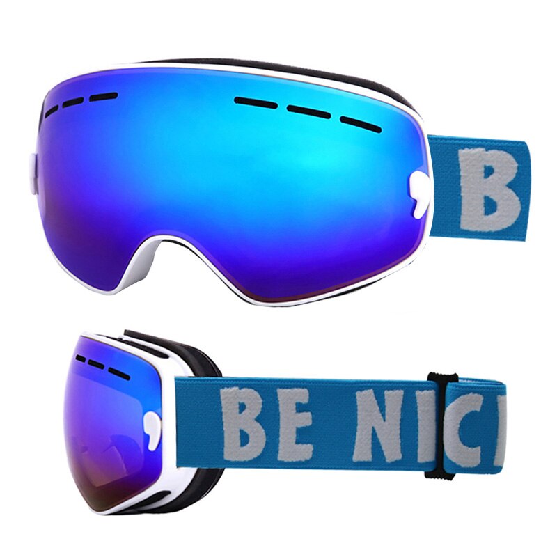 Kinderskibrillen met dubbele laag,  uv 400 anti-condens skibrillen, sneeuwskiën, snowboarden, skateboarden, skibrillen voor jongens, meisjes en tieners