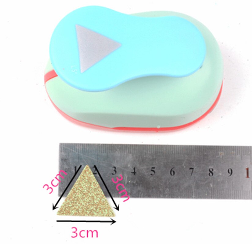 1.5 "/3 cm Triangle EVA perforateur papier perforateur pour carte de voeux à la main scrapbook triangulaire artisanat poinçon machine