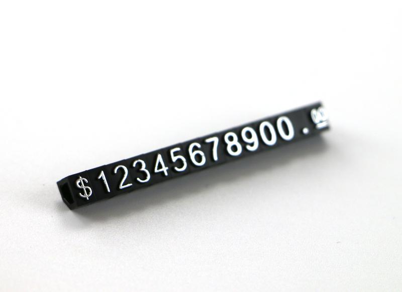 Reloj anillo joyería precio cubo visualización joyería Etiqueta de precios Euro Precio cubos número dólar GBP Kit joyería Etiqueta de precios soporte de mesa: Silvery Dollar