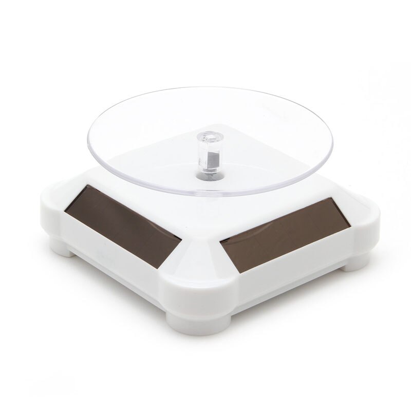Solar Power Double-Gebruik 360 Roterende Display Stand Tafel Voor Telefoon Horloge Sieraden